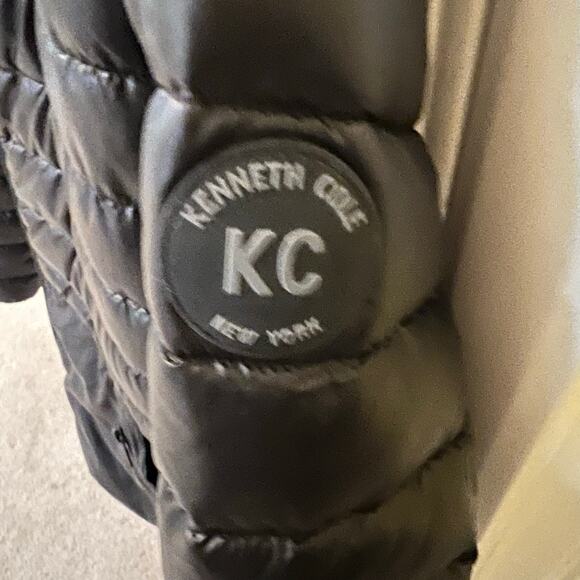 Kenneth Cole New York Mens Black Puffer Jacket Quilted Coat Size Small Midweight - Picture 8 of 13